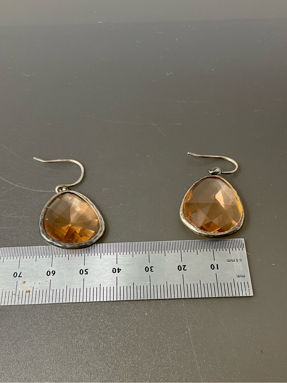 FINAL PRICE! Silpada ABLAZE Sterling Silver & Glass Earrings